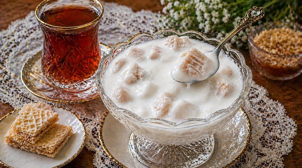 Kafelerde cayın Yanında Verilen Dad Plombir Murebbesi