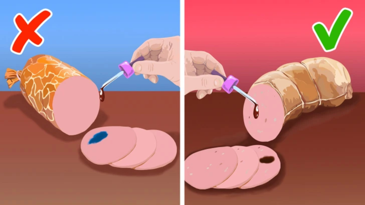 Плохо чистится колбаса. Лайфхаки колбаса. Лайфхак с колбасой. Как выбрать хорошую колбасу. Колбаса плакат.
