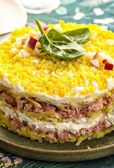 bayram sufresine almali mimoza salati1