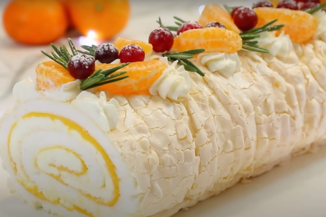 bayram sufresine sitrus teravetli merenga ruleti