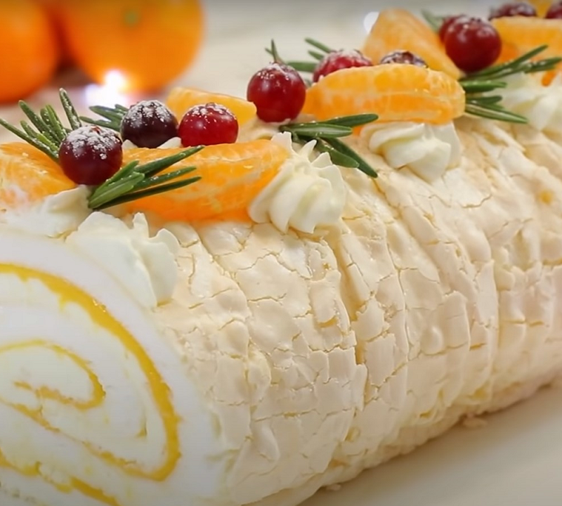 bayram sufresine sitrus teravetli merenga ruleti